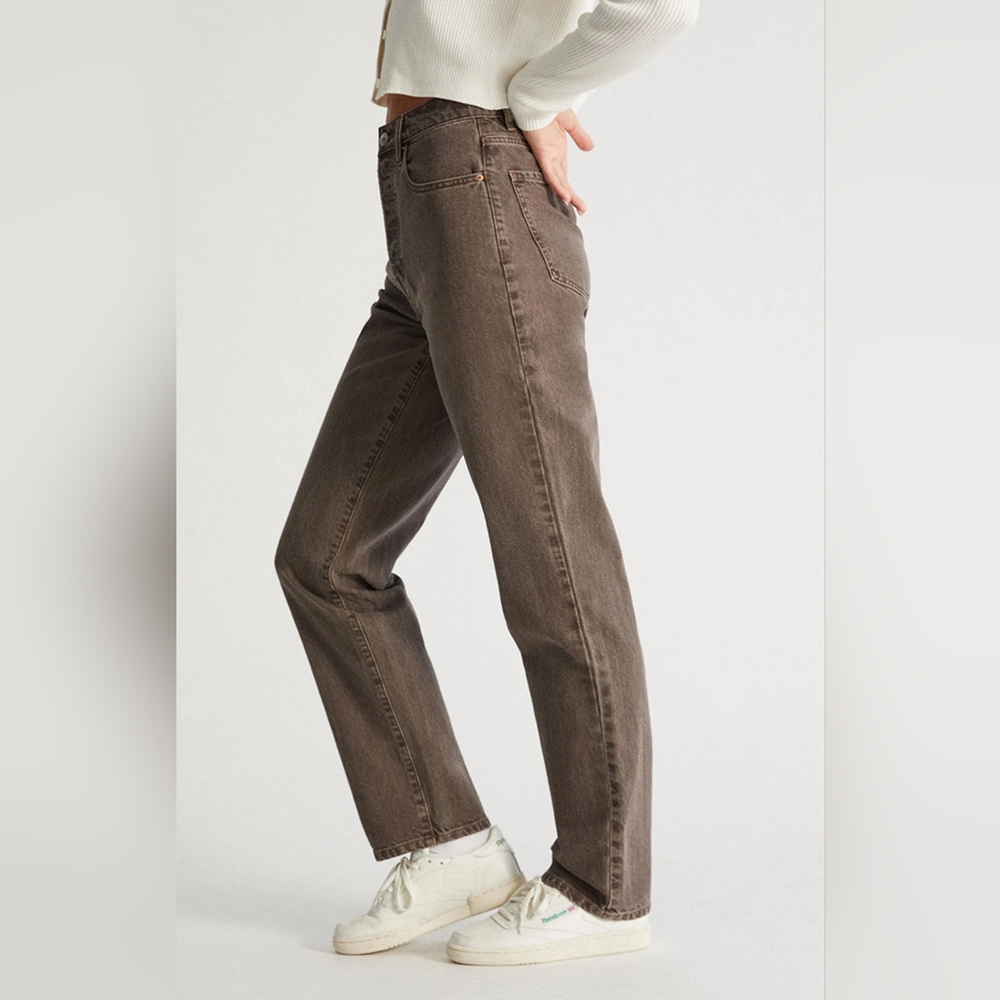 Pac Sun Eco Brown Dad Jeans Womens Size 25 - Picture 2 of 10